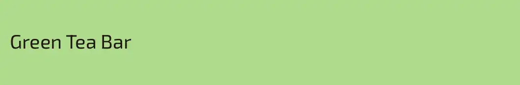 Green Tea Bar